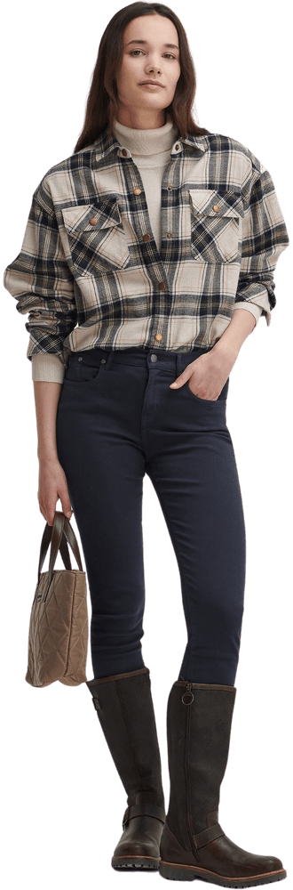 Highfield Check naisten paita, Sand, view: 5