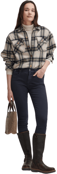 Highfield Check naisten paita, Sand, view: 5