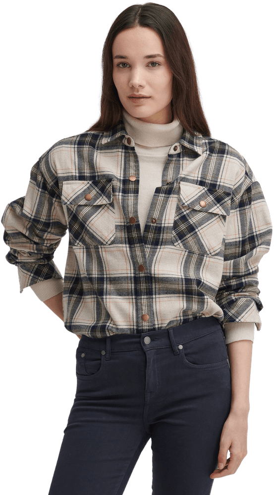 Highfield Check naisten paita, Sand, view: 3