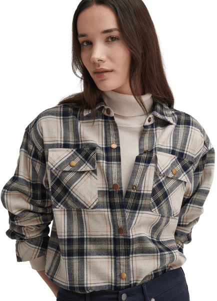 Highfield Check naisten paita, Sand, view: 1