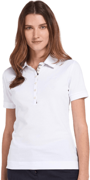 Portsdown Top naisten pikeepaita, White/Platinum, view: 2