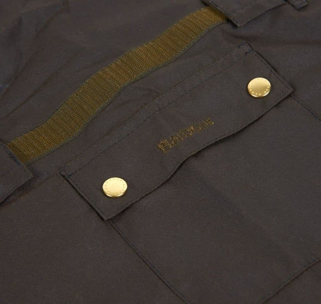 2 in 1 Wax Dog Coat koiran takki, Olive/Brown, view: 3