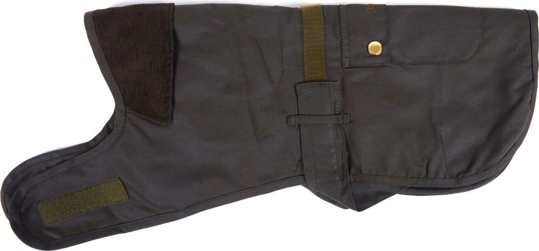 2 in 1 Wax Dog Coat koiran takki, Olive/Brown, view: 0