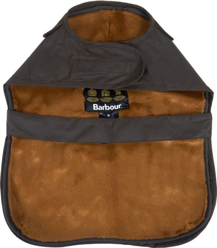 2 in 1 Wax Dog Coat koiran takki, Olive/Brown, view: 1