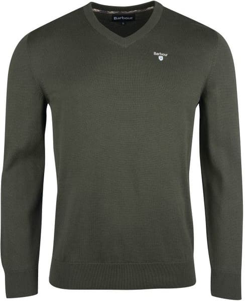 Organic V-Neck pusero, vihreä, view: 0