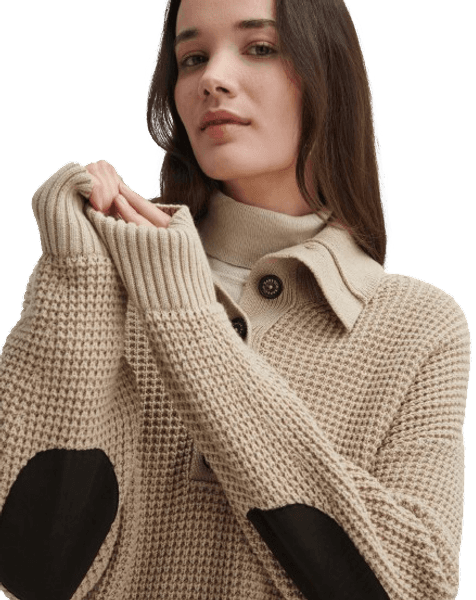 Woodside Knit naisten pusero, Oatmeal/Hessian Tart, view: 1