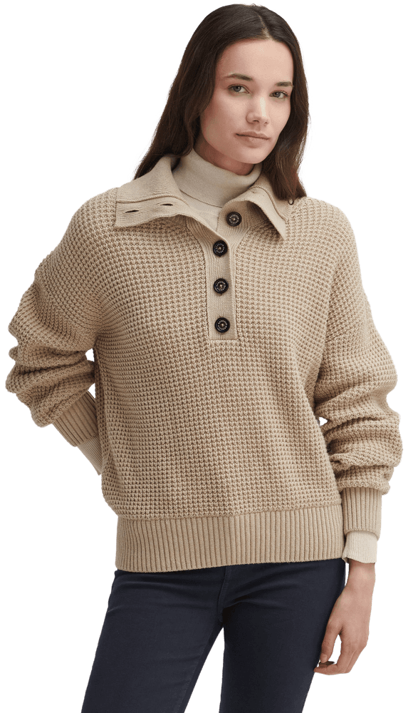 Woodside Knit naisten pusero, Oatmeal/Hessian Tart, view: 3