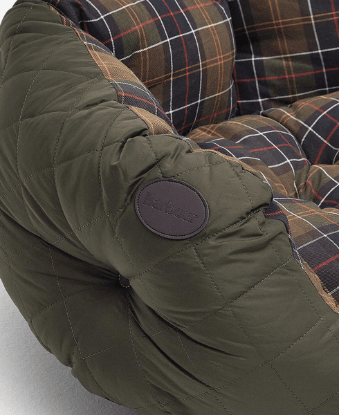 Quilted Dog Bed 30'' Olive, view: 3
