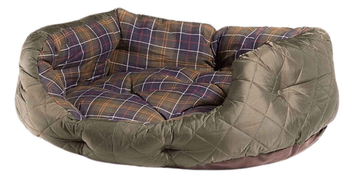Quilted Dog Bed 30'' Olive, view: 6