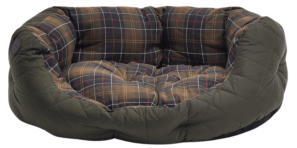Quilted Dog Bed 30'' Olive, view: 0