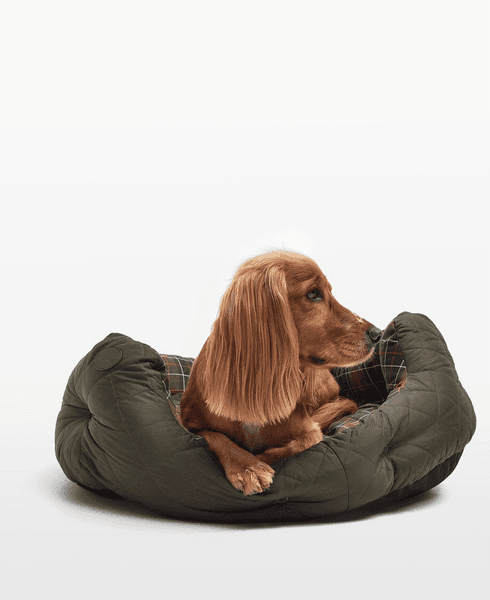 Quilted Dog Bed 30'' Olive, view: 4