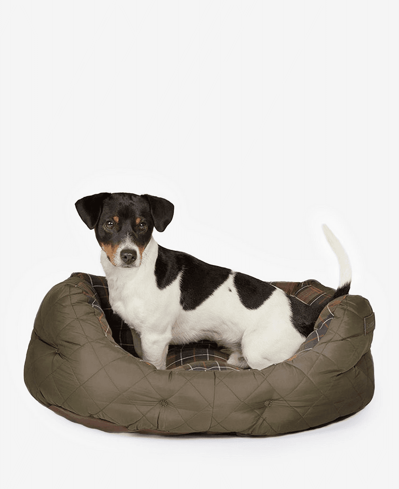 Quilted Dog Bed 24'' Olive, view: 1