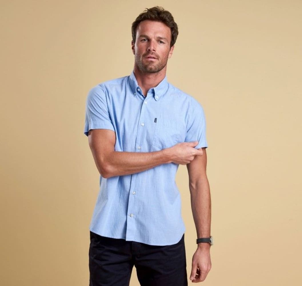 Casey S/S Shirt Tailored Fit -miesten paita, sininen, view: 3
