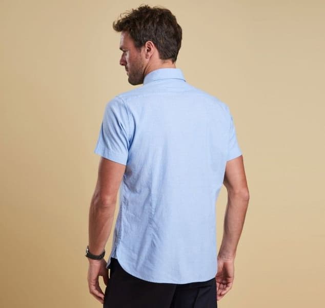 Casey S/S Shirt Tailored Fit -miesten paita, sininen, view: 4