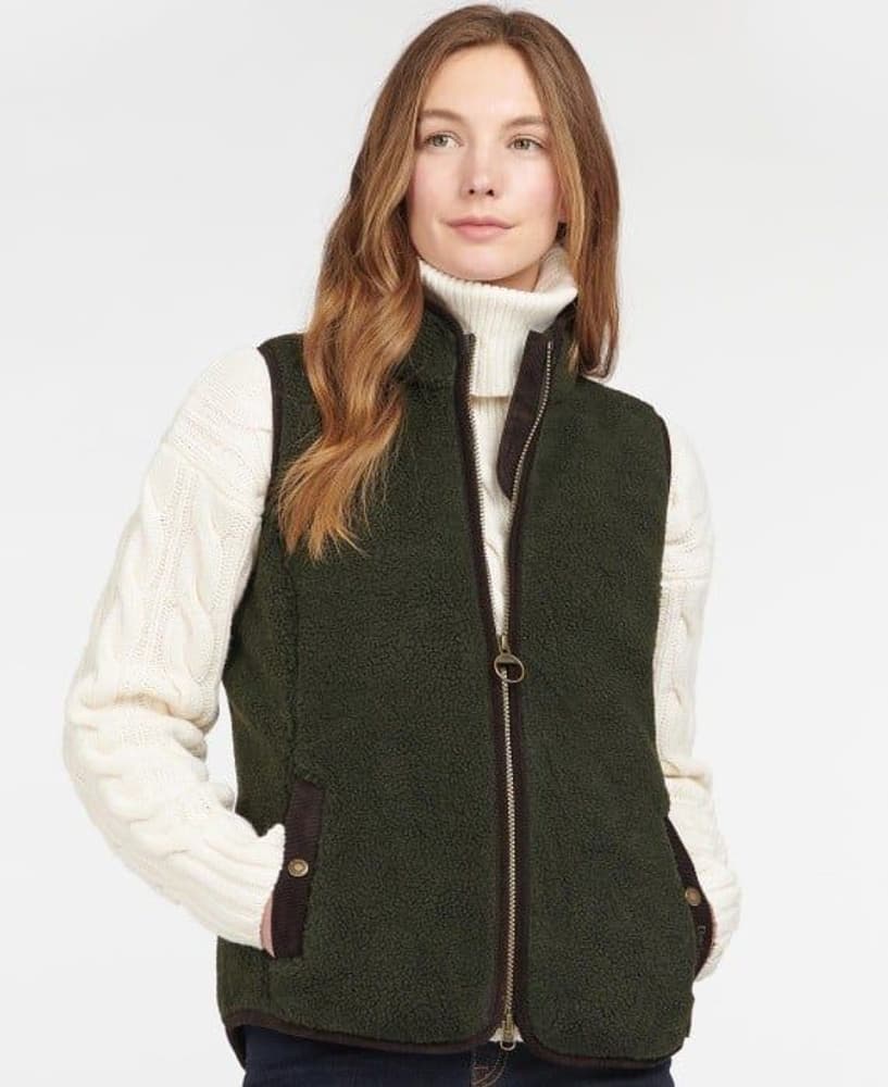 Burford Fleece naisten fleeceliivi, vihreä, view: 1