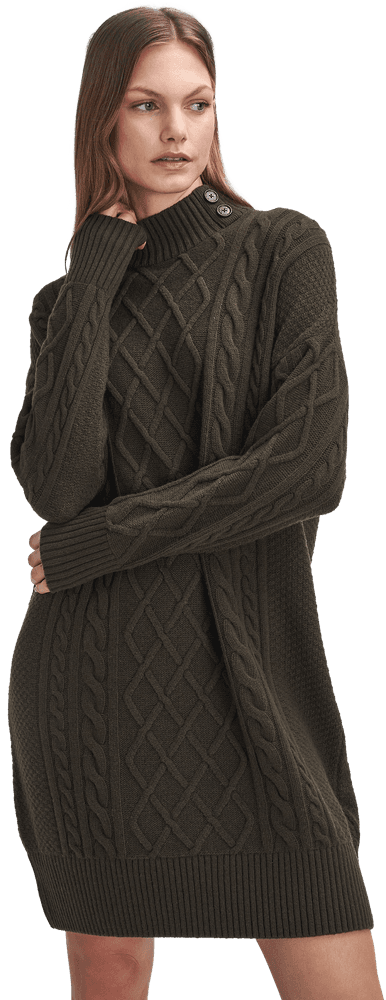 Clarence Dress mekko, Olive, view: 3