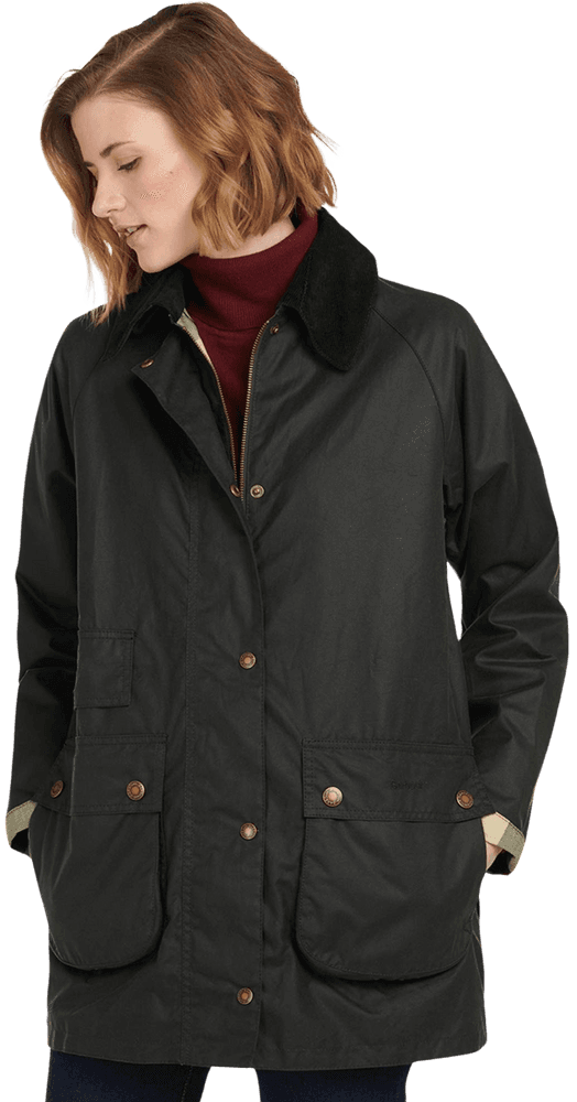 Tain Wax Jacket naisten takki, Sage, view: 3