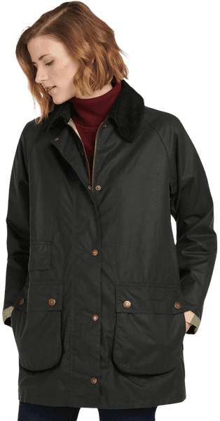 Tain Wax Jacket naisten takki, Sage, view: 3