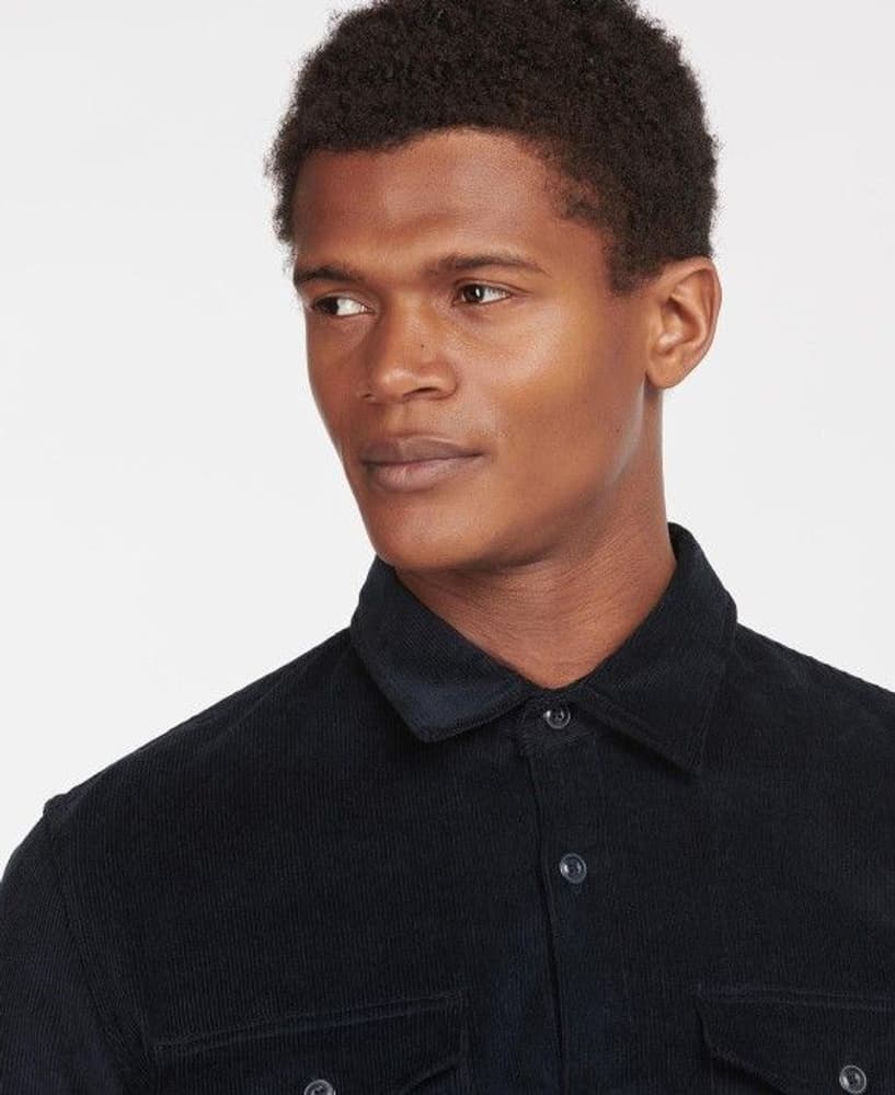 Cord Overshirt kauluspaita, tummansininen, view: 4