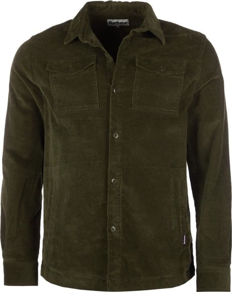 Cord Overshirt pitkähihainen paita, tummanvihreä, view: 0