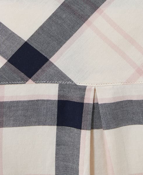 Moorland Shirt naisten puuvillapaita, Cloud/Gardenia Check, view: 6