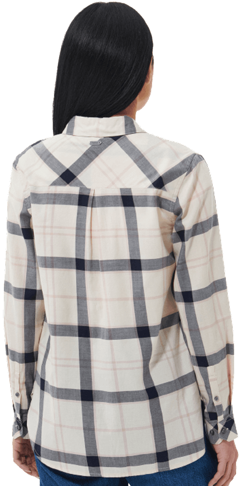 Moorland Shirt naisten puuvillapaita, Cloud/Gardenia Check, view: 3