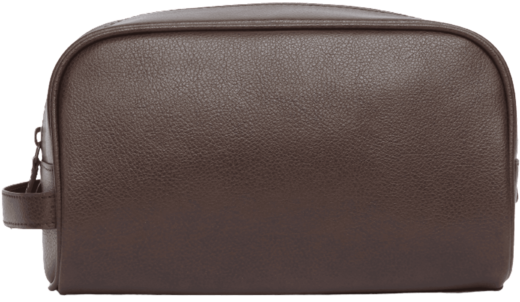 Leather Washbag toilettilaukku, tummanruskea, view: 1