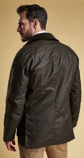 M's Ashby Wax Jacket Dark Olive, view: 3