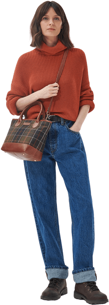 Katrine Leather Tote Bag laukku, Classic Tartan, view: 7