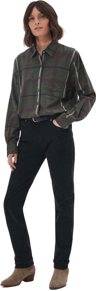 Oxer Check Shirt naisten paita, vihreä/musta, view: 4