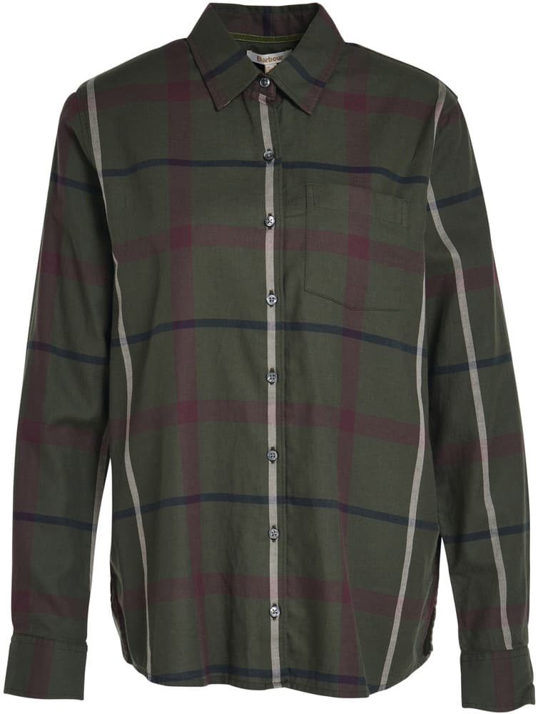 Oxer Check Shirt naisten paita, vihreä/musta, view: 0