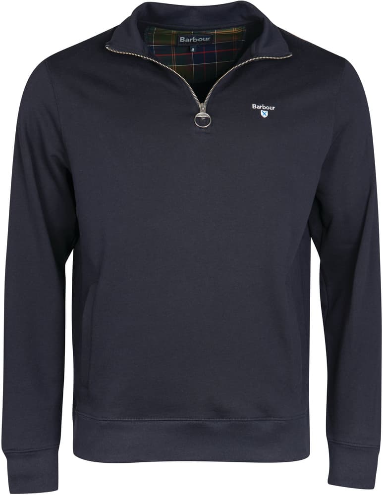Rothley Half Zip collegepaita vetoketjulla, Navy, view: 0