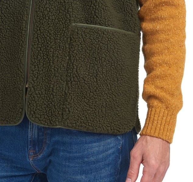 Berber Liner fleeceliivi, vihertävänruskea, view: 5