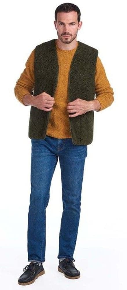 Berber Liner fleeceliivi, vihertävänruskea, view: 2