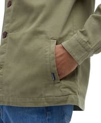 Washed Overshirt paita, Bleached Olive - view: 4