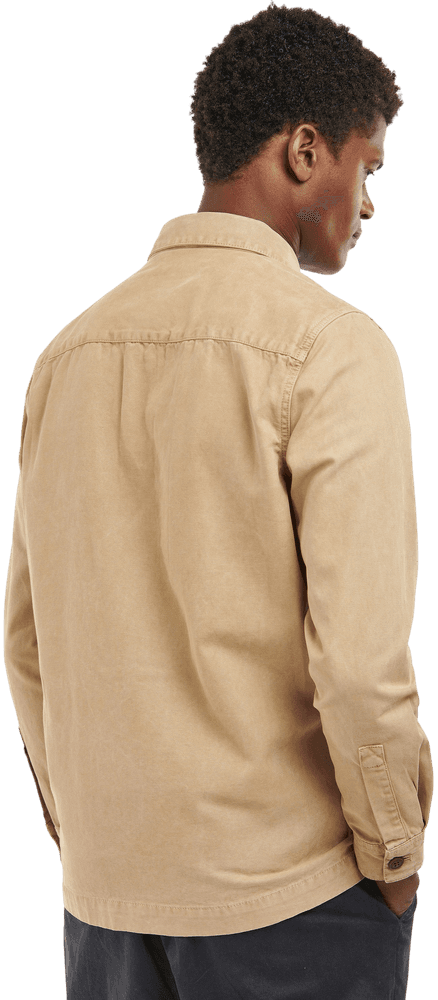 Washed Overshirt paita, vaaleanruskea, view: 3