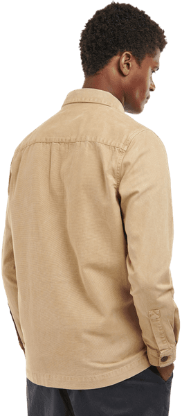 Washed Overshirt paita, vaaleanruskea, view: 3