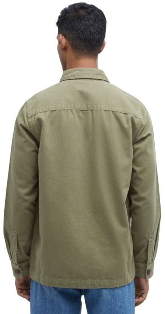 Washed Overshirt paita, Bleached Olive, view: 2