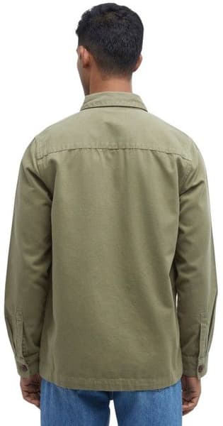 Washed Overshirt paita, Bleached Olive, view: 2