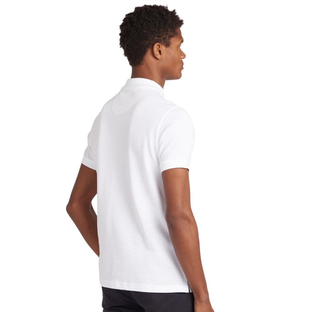 M's Tartan Pique Polo/Dress White, view: 2