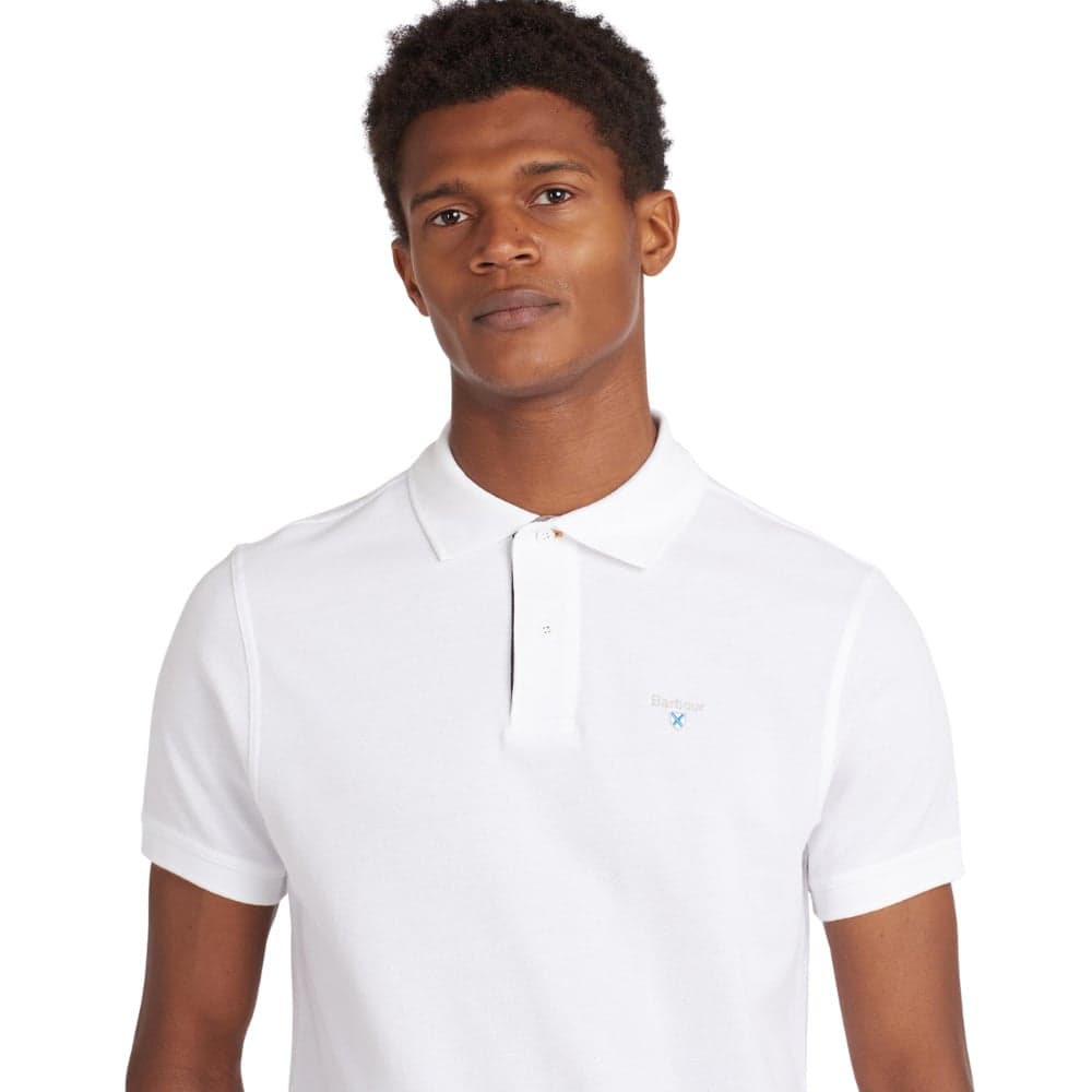 M's Tartan Pique Polo/Dress White, view: 3