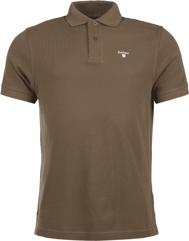 Tartan Pique Polo pikeepaita, Dark Olive/Classic, view: 0