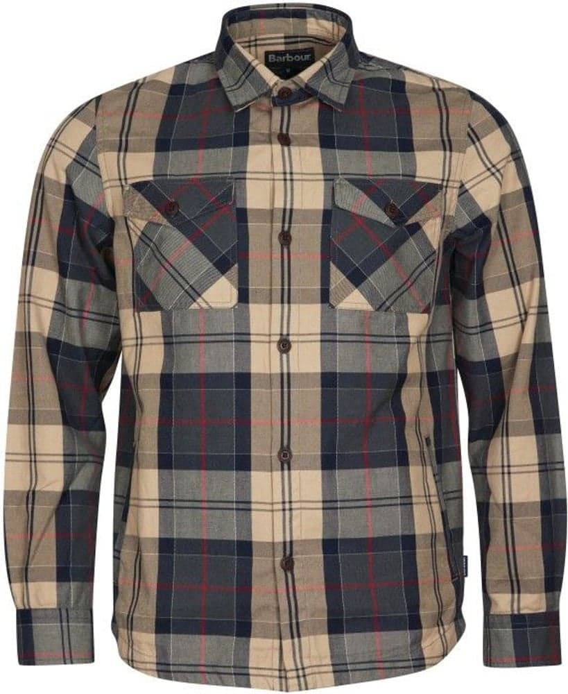 Canwell Overshirt kauluspaita, Stone Tartan, view: 0