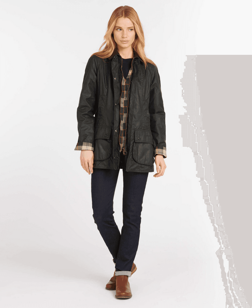 Beadnell Wax -naisten takki, Sage, view: 4