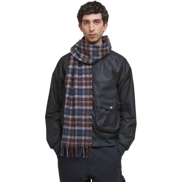 Tartan Lambswool Scarf Midnight Oak Tartan, view: 2