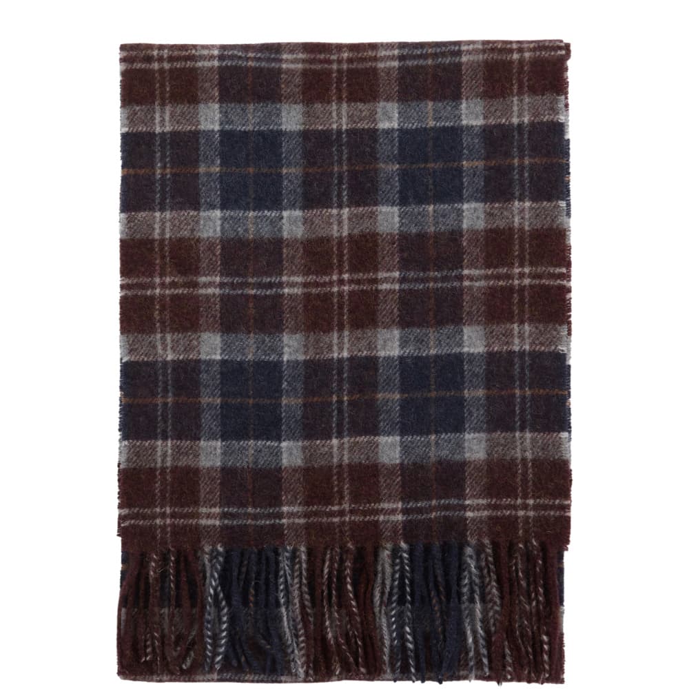 Tartan Lambswool Scarf Midnight Oak Tartan, view: 1