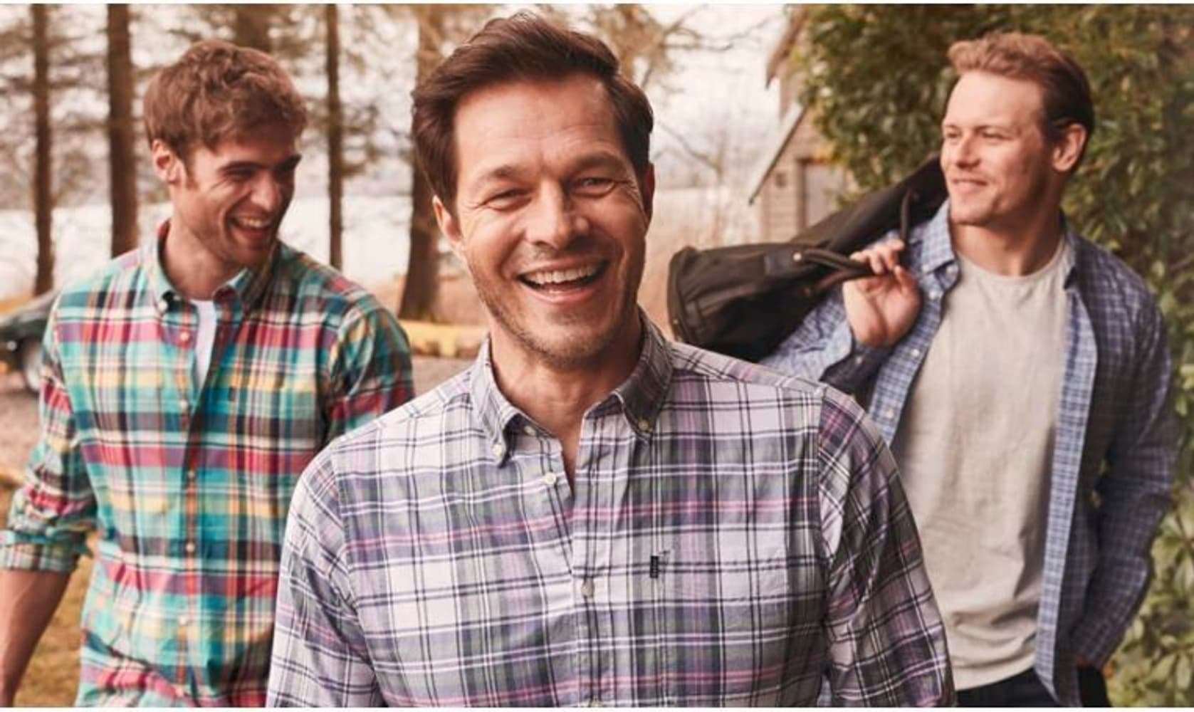 M's Madras 2 Tailored Fit Aqua, view: 3