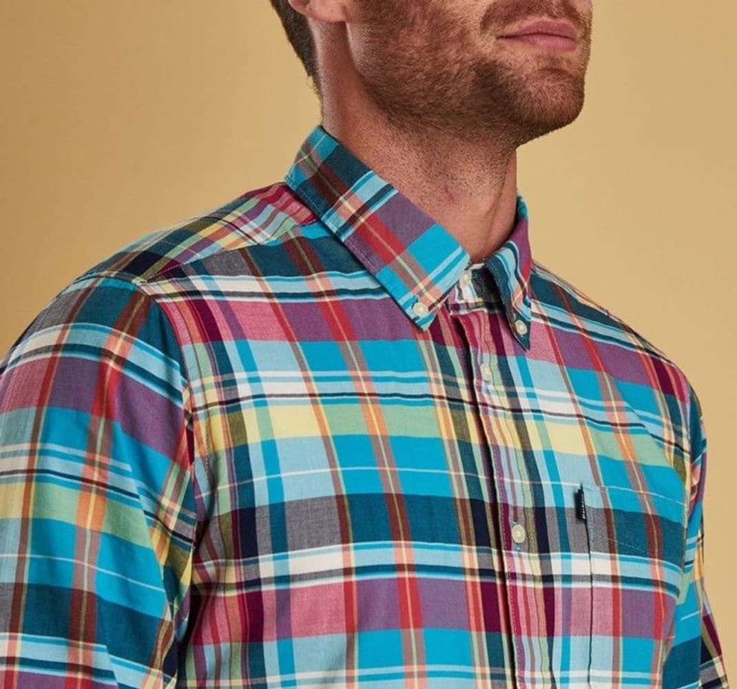 M's Madras 2 Tailored Fit Aqua, view: 2