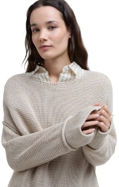 Emmie Knitted Jumper naisten paita, Light Sand, view: 4