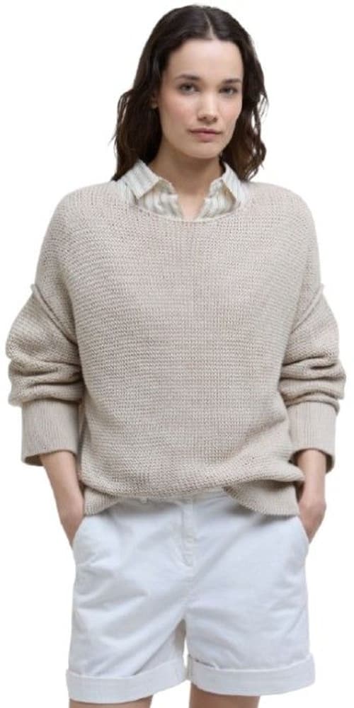 Emmie Knitted Jumper naisten paita, Light Sand, view: 1